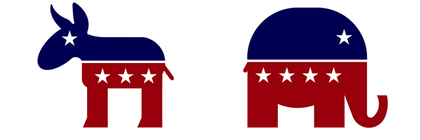 Démocrate vs. Républicain