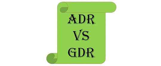 Unterschied zwischen ADR und DDR