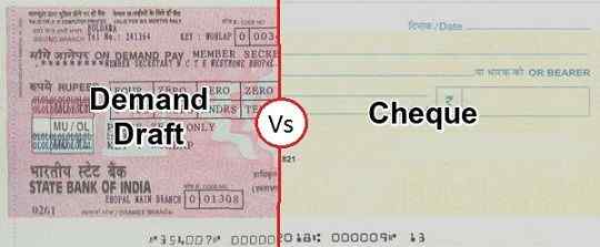 Diferencia entre el borrador de cheque y demanda