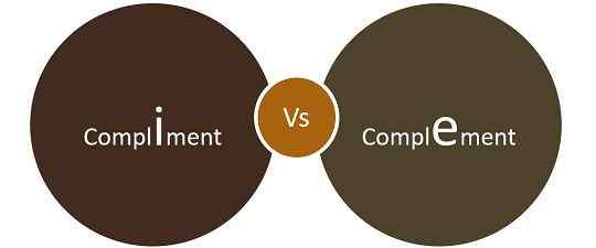 Différence entre le compliment et le complément