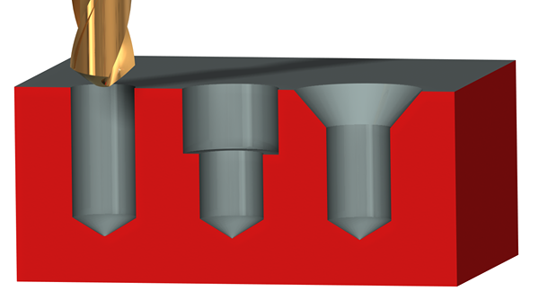 Perbezaan antara counterbore dan countersink