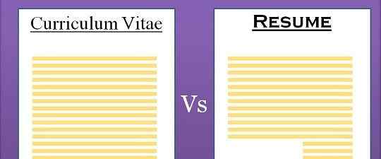 Diferencia entre CV y ​​currículum