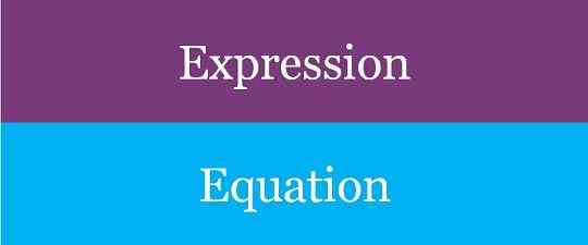 Différence entre l'expression et l'équation