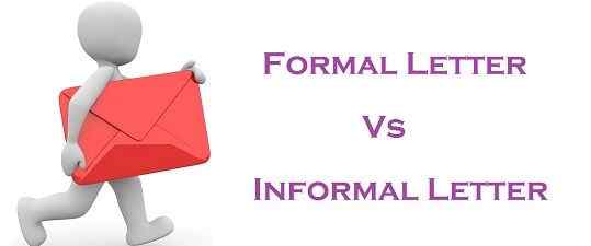 Diferencia entre la carta formal e informal