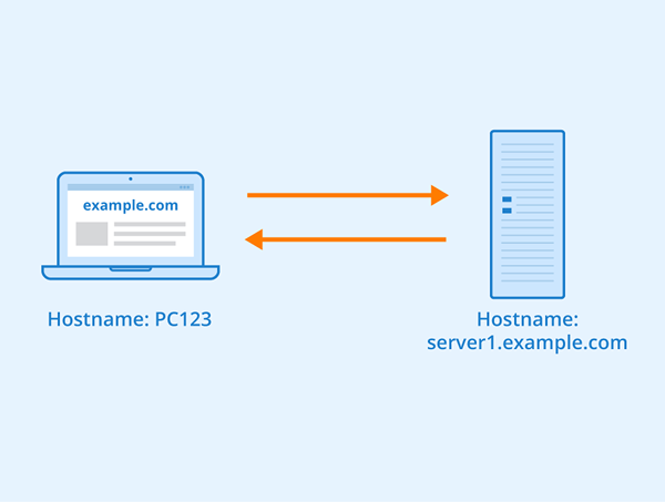 Perbedaan antara nama host dan nama domain