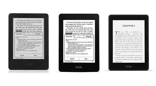 Perbezaan antara paperwhite Kindle dan Kindle