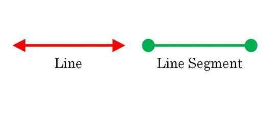 Différence entre la ligne et le segment de ligne