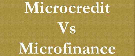 Diferencia entre microcrédito y microfinanzas