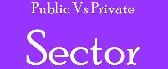 Diferencia entre el sector público y el sector privado