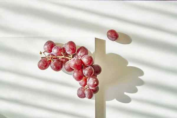 Różnica między czerwonymi i zielonymi winogronami