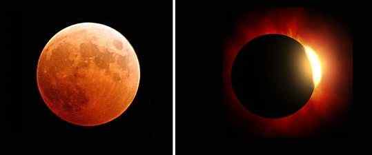 Diferencia entre el eclipse solar y el eclipse lunar