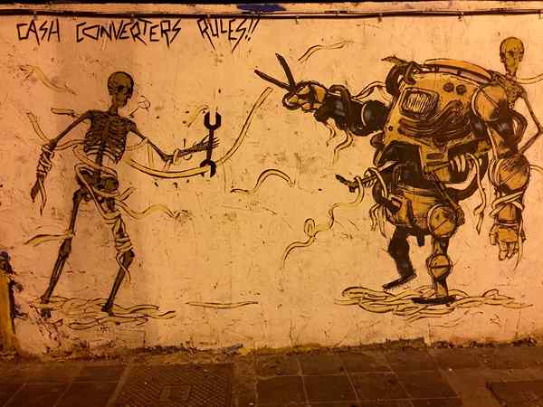 Perbezaan antara penandaan dan grafiti
