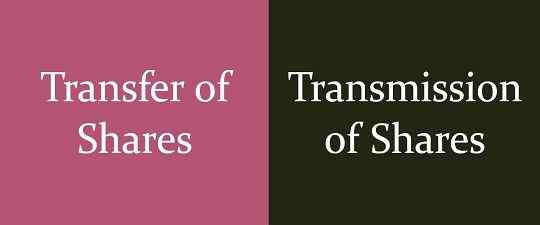 Diferencia entre la transferencia y la transmisión de acciones