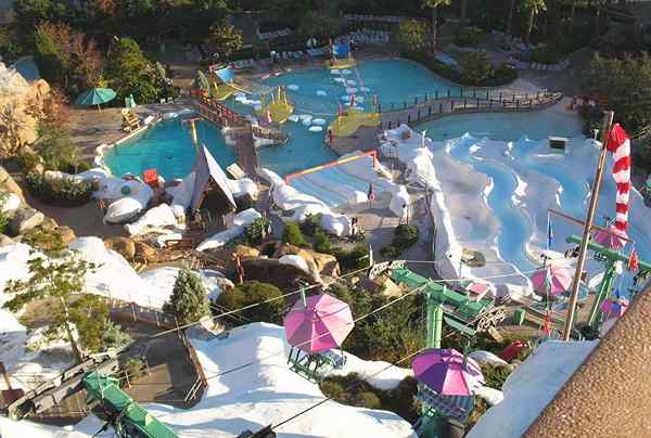 Differenz Blizzard Beach und Taifun -Lagune