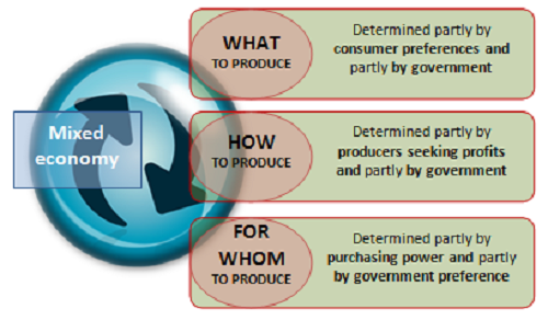 Diferencia entre el capitalismo y la economía mixta