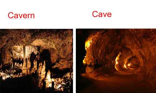 Différence entre la grotte et la caverne