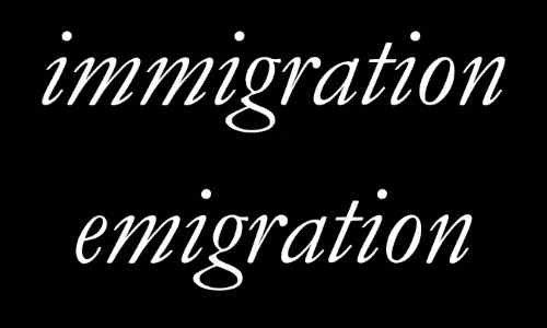 Diferencia entre emigrar e inmigrante