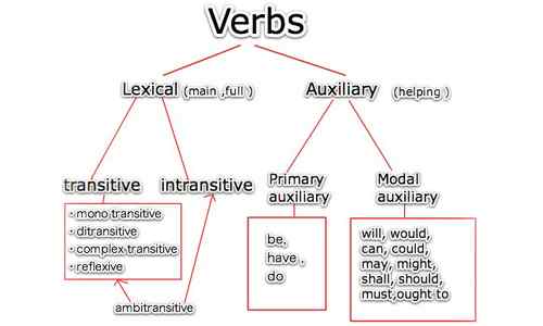 Différence entre le verbe lexical et le verbe auxiliaire