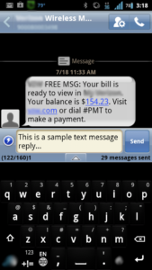 Różnica między SMS i IM