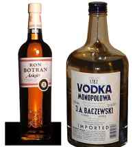 Diferencia entre vodka y ron